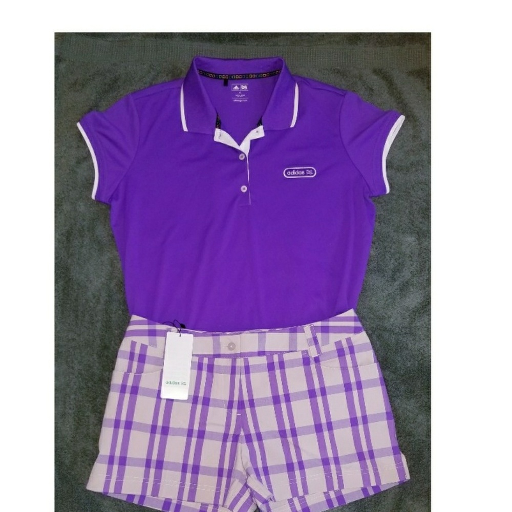 Adidas Golf Shirt & Shorts